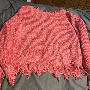 Red sweater, size small! This sweater is from SHEIN